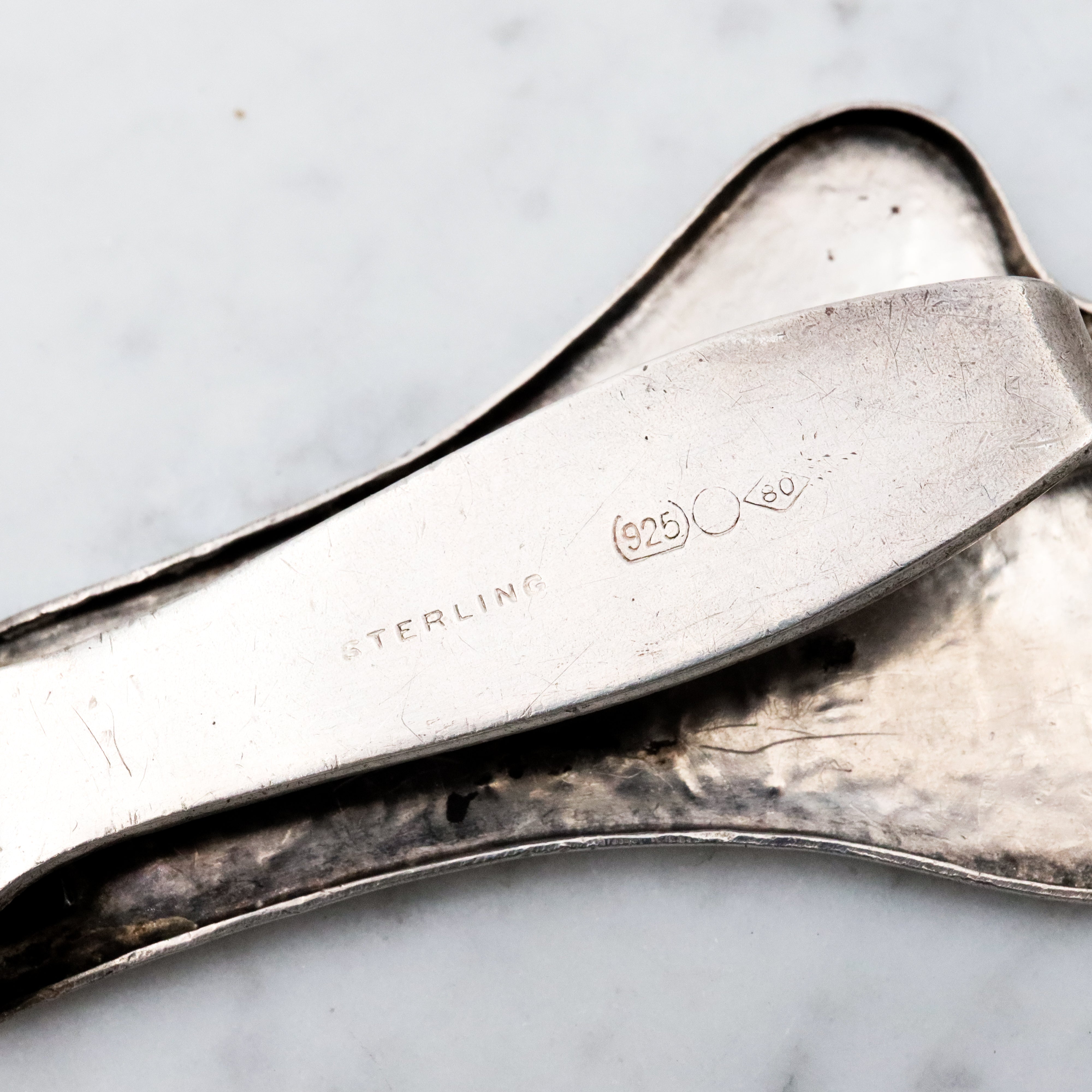 Antique Aesthetic mixed metals sterling bug chatelaine clip by Dominick & Haff